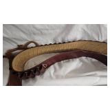 Shotgun  Shell Belt 32=38" Leather, Sling Leather, Ammo Can