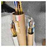 Large Lot of Arrows and Fletching Tool, accessories