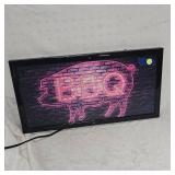 Light Up BBQ Sign "works"