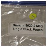 Lot of 4 Bianchi 802 2 Mag Single Stack Pouches