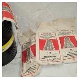 Lot of 8 empty Leadshot Bags and IMR 20lb Drum