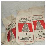 Lot of 8 empty Leadshot Bags and IMR 20lb Drum