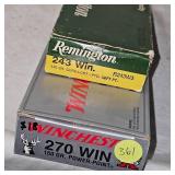 Winchester 270, 20 rd Box, Reminton 243 18 rd Box