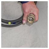 LP or Natural Gas 8ft Flex Line w/Check Swivel