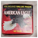 Two Federal 100 Paks 40SW 180fr FMJ