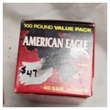Two Federal 100 Paks 40SW 180fr FMJ