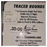 Lot of Misc Brass, Ammo Cartons, 30.06 Tracer Rounds