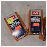 Four Boxes CCI Maxi Mag 22 Mag Shells