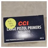 CCI #300 Large Pistol Primers Qty 1000