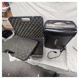 Paper Shredder and 4 Place Handgun Case