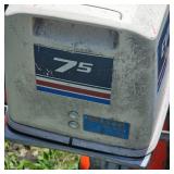 Evinrude 7.5 HP Outboard Engine with Gas Tank