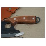 Rolled Carbon Steel Finger Hole Knife
