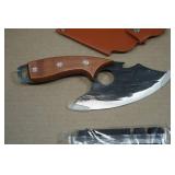 Rolled Carbon Steel Finger Hole Knife