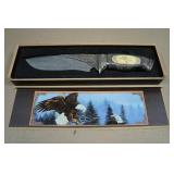 M-Tech USA Eagle Damascus Collectors Knife