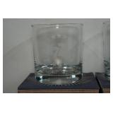 Set of 3 Lucky Shot Etched Whiskey Glasses - 1776