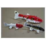 Hand Carved Spear Fishing Decoys