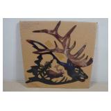 Laser Cut Metal Elk Wall Art