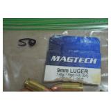 50 Magtech 9mm 115 Gr FMJ Ammo