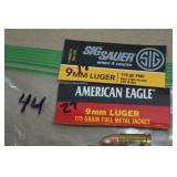 44 9mm Luger 115 Gr FMJ Ammo
