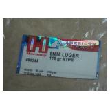 25 Hornady 9mm Luger 115 Gr XTP Ammo