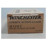 50 Winchester .45 Colt 250 Gr Lead FN Ammo