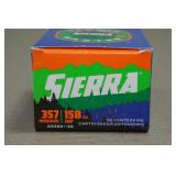 20 Sierra .357 Mag 158 Gr JHP Ammo