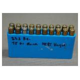 20 Reloaded .223 Rem 75 Gr Hornady HP BT Varget Ammo
