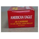 50 American Eagle .30 Carbine 110 Gr MC Ammo