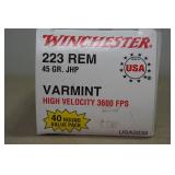 40 Winchester .223 Rem 45 Gr JHP Varmint Ammo
