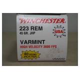 40 Winchester .223 Rem 45 Gr JHP Varmint Ammo