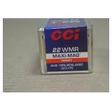 50 CCI Maxi Mag .22 WMR 40 Gr TMJ Target Ammo