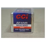 50 CCI Maxi Mag .22 WMR 40 Gr TMJ Target Ammo