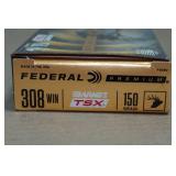 20 Federal Premium .308 Win 150 Gr Barnes TSX Ammo
