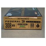 20 Federal Premium .308 Win 168 Gr Gold Medal Sierra Matchking Ammo