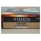 20 Federal Premium LE .308 Win 165 Gr Bonded SP Ammo
