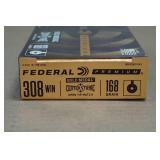 20 Federal Premium .308 Win 168 Gr Gold Medal Center Strike Open Tip Match Ammo