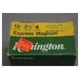 25 Remington Express 12 Gauge 2-3/4" Mag 4 Shot Shotshells