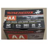 25 Winchester AA 12 Gauge 2-3/4" Low Recoil Low Noise 8 Shot Shotshells