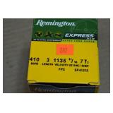 25 Remington Express .410 Bore 3" 7.5 Shot Shotshells