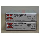 10 Winchester Super-X 20 Gauge 2-3/4" Rifled HP Slugs