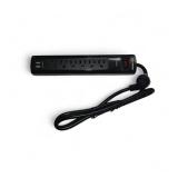 Lot of Four 8-Outlet Surge Protector 1200 Jules/ 4ft Cord/ Two 2.4A USB