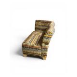 Modular 2-Seater Sofa with Distinct Geometric Pixel-Patterned Upholstery