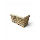 Modular 2-Seater Sofa with Distinct Geometric Pixel-Patterned Upholstery
