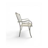 2 Piece Dining Chairs features a durable, hot-galvanized steel frame with a distinct linear slat design
