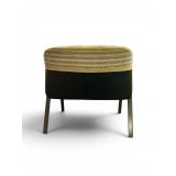 Waiting Room Chair Features a unique dual-fabric upholstery