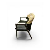 Waiting Room Chair Features a unique dual-fabric upholstery