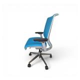 Steelcase Think V2 office chair in Turquise Blue with a chrome frame $1100 retail
