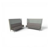 Set of Two Bench Seats  Some damage on top corner both units pictured  Conditions may Vary