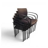 5 Steelcase Players Club that retail for $197 each chair