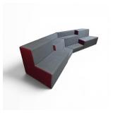 4 Piece Nevins Contemporary Soft Seating Modular Set Retails for $8800
